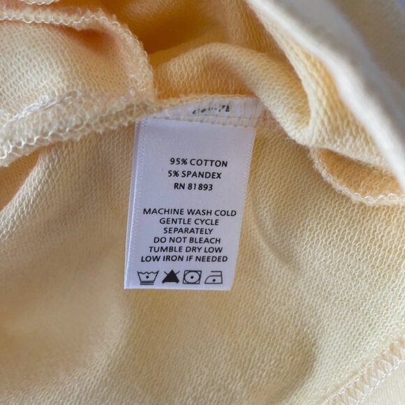 Sport Savvy Womens Yellow Floral French Terry Stand Collar Full Zip Jacket Sz 2X - Picture 4 of 7